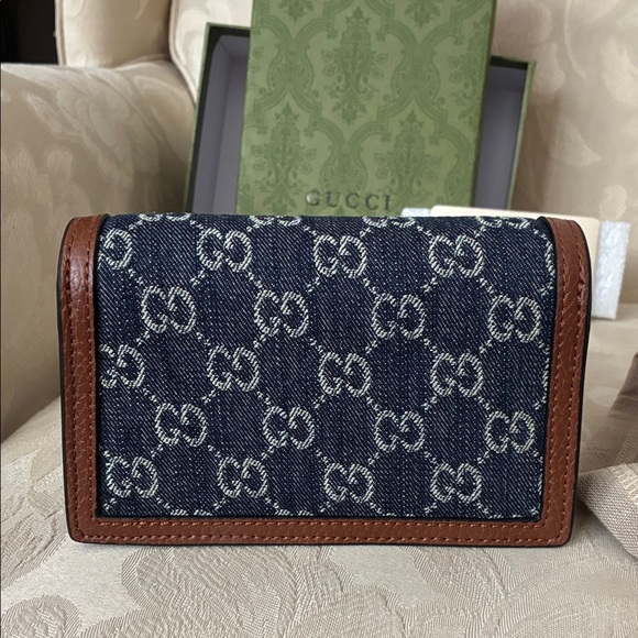 Gucci Blue and Brown Crossbody Bag - Picture 4 of 8